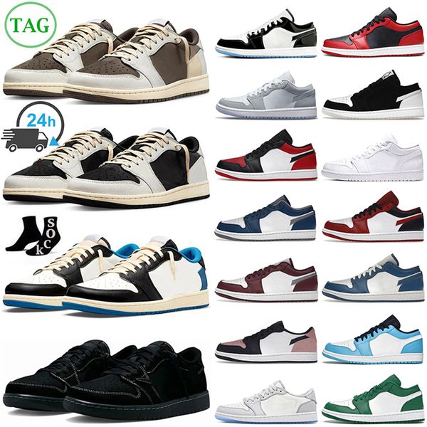 

jumpman 1 low basketball shoes men women 1s black phantom olive reverse mocha cactus jack concord wolf grey fragment voodoo black blue mens