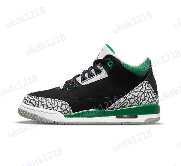 

shoes air jumpman 3 retro pine green gs outdoor sports sneakers 398614-030