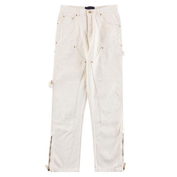 

2023 designer womens jeans female retro designer jeans womens jacket jacket female Milan runway designer dress casual long-sleeved top clothing suit L2, White