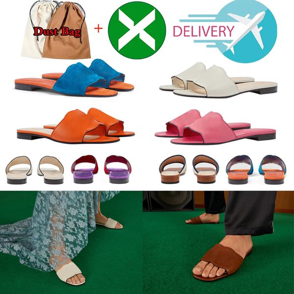 

quality designer sandals solid womens slippers ladies cartoon big head slide with box oran open toe slide genuine lovely leather metal drill, Black
