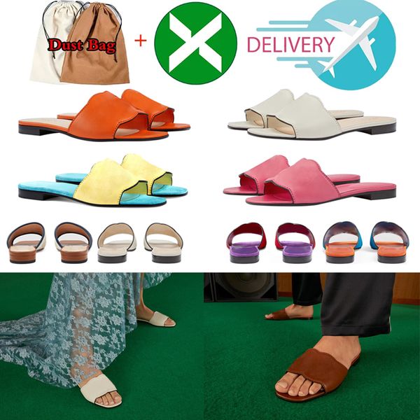 

with box new designer sandals solid womens slippers ladies cartoon head slide oran classic open toe casual slide genuine comfortable leather, Black