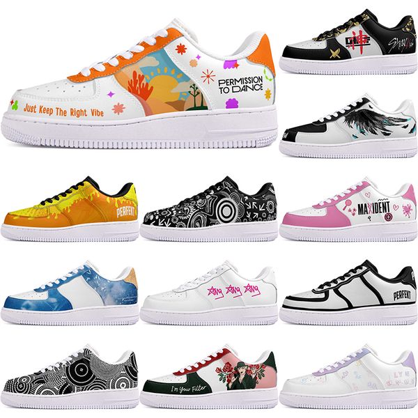 

DIY shoes winter comfortable autumn mens Leisure shoes one for men women platform casual sneakers Classic cartoon graffiti trainers comfortable sports 102400