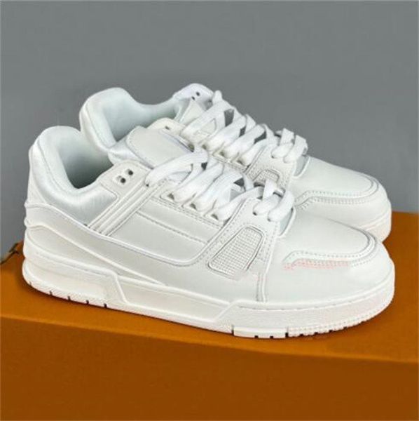 

new men's shoes women's shoes luxury trainer sneakers fashion brand men designer shoes genuine leather sneaker, Black