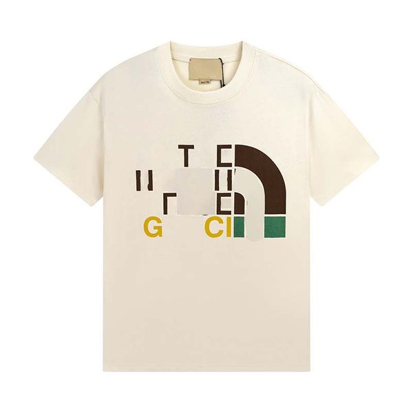 

2023the north new high sale menswear stylist t-shirt luxury men's trend t-shirt designer t-shirt fashion summer hip hop t-shirt, White;black