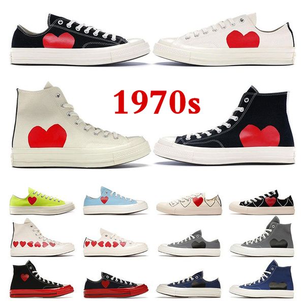 

men women casual shoes 1970s canvas shoe 1970 flat play black eyes low multi hearts mens sneakers sports trainers size 35-44