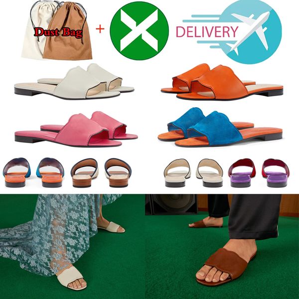 

quality designer sandals solid womens slippers ladies cartoon big head slide with box oran open toe slide genuine beautiful leather metal dr, Black