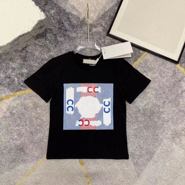 

Kids Luxury Fashion T-shirts Luxury Designer T Shirt Tops Tees Boys Girls Red Cherries Embroidered Letter Cotton Short Sleeve Pullover AAAAA, Blue