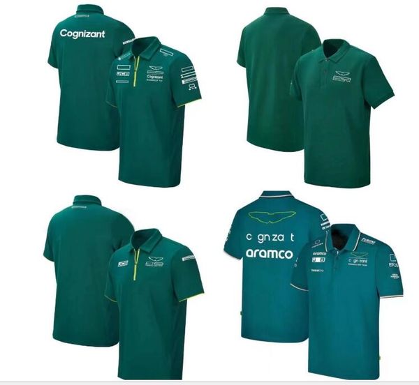 

f1 racing polo shirt summer team short sleeve shirt same style customization