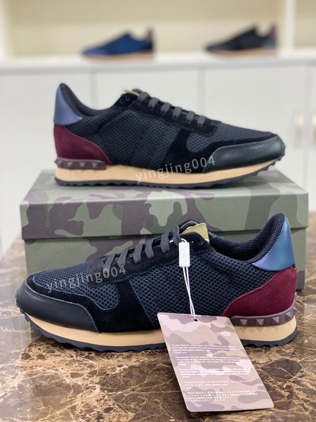 

2023 new luxury designer men boots sneaker fashion casual shoes leather stripes shoe walking mens sports trainers sneakers, Black