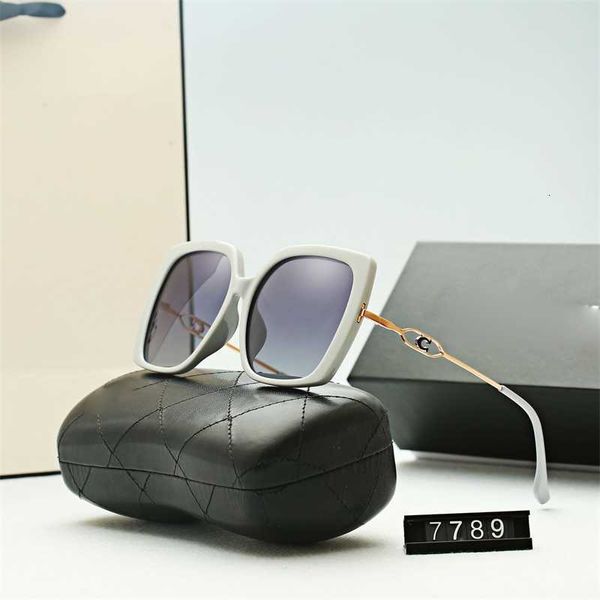 

new sunglasses large face slim sun protection uv polarized stars same style fashion, White;black