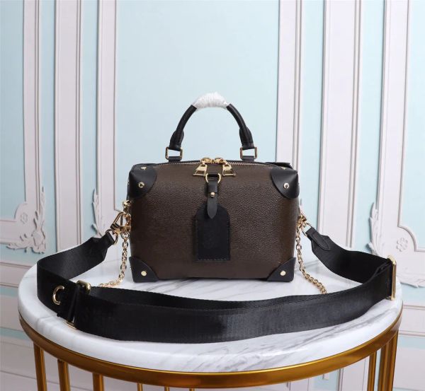 

designer luxury shoulder bag woman backpacks handbag cosmetic case box clutch fashion women messenger purse crossbody pochette petite malle, Black;red