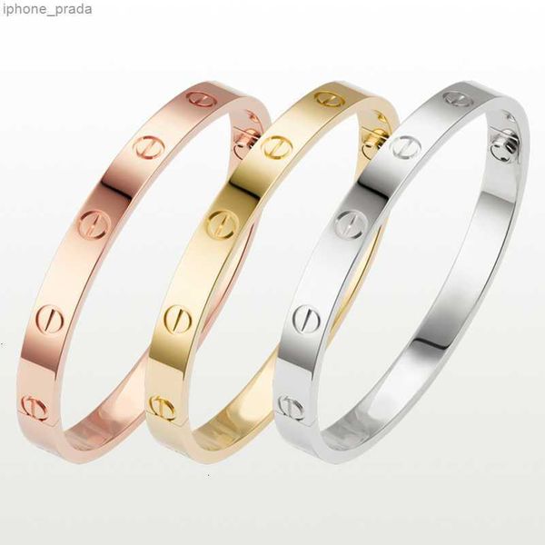 

bangle love screw bracelet designer bracelets luxury jewelry women bangle fashion accessories titanium steel alloy gold-plated never fade no, Black