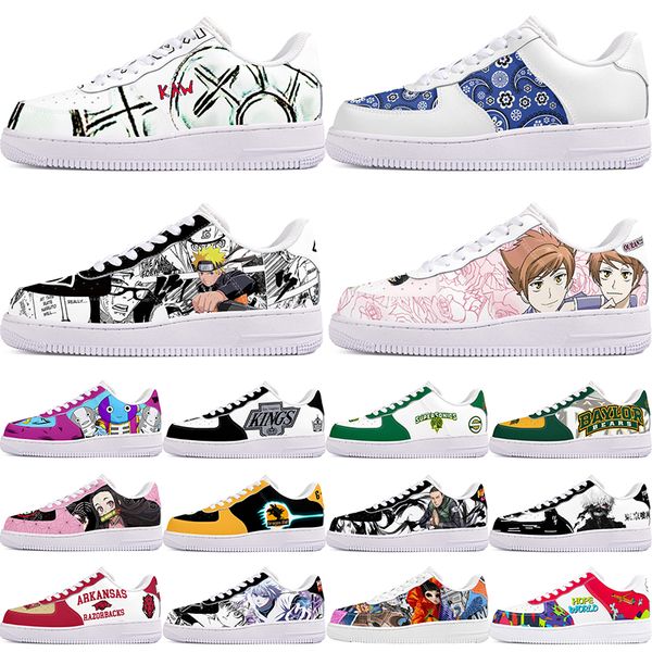 

DIY shoes winter clean fashion autumn mens Leisure shoes one for men women platform casual sneakers Classic cartoon graffiti trainers sports 189369-1