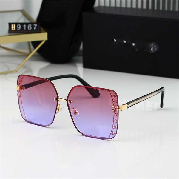 

designer sunglasses 2023 new women's framed sunglasses small fragrant net red fashion shading large frame uv resistant glasses, White;black