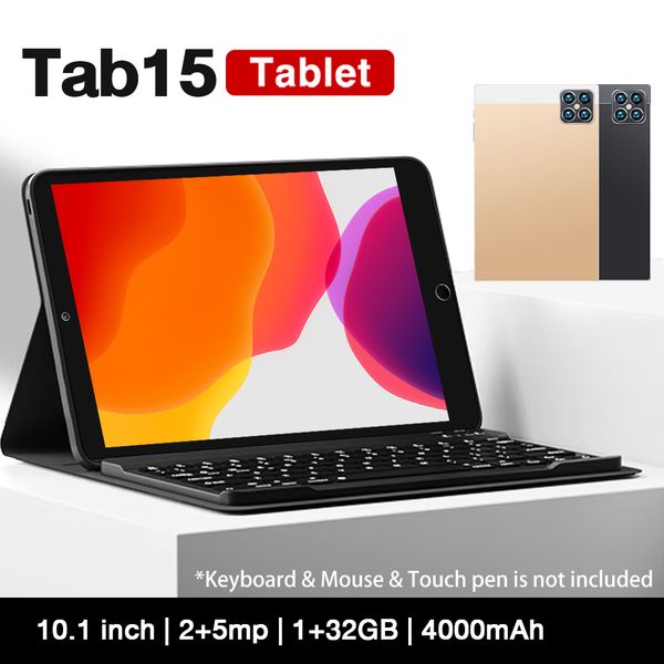 

Cheap New Android Tablet PC Tab15 10.1 inch HD RAM16GB ROM1T Tablet PC, Black