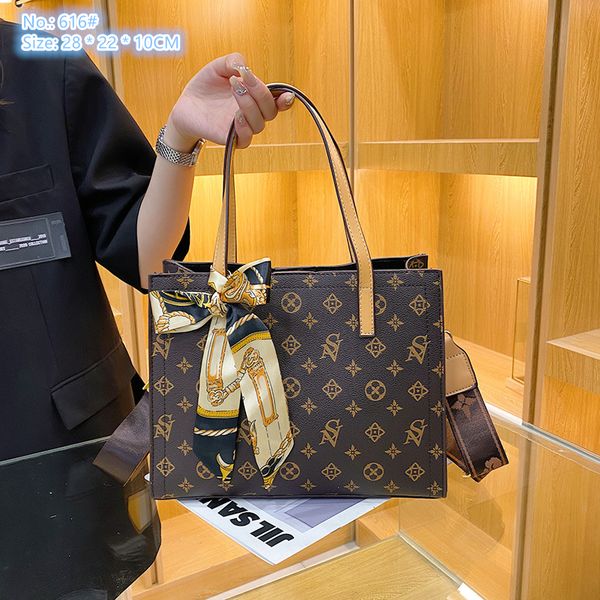 

wholesale ladies brand shoulder bags hong kong style and exotic alphabet handbag elegant ribbon ladies tote bag large capacity double-sided