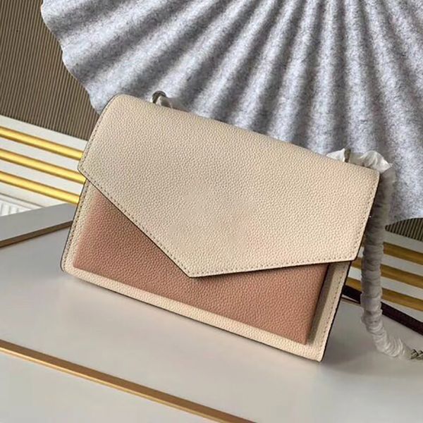 

10a l bag designer chain bags luxury messenger bag m51418 mylockme genuine shoulder bag 22.5cm high imitation flap bag zl095