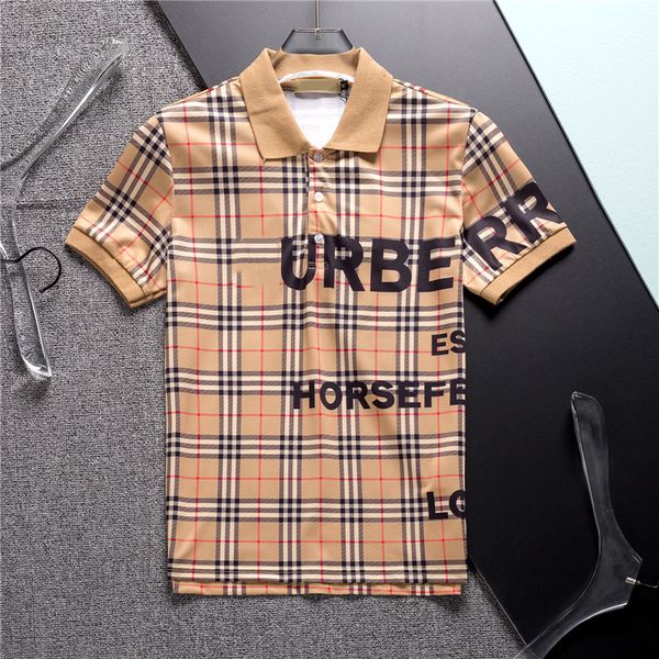 

men polo shirt fashion designer polo lapel short sleeves embroidery business casual cotton breathable polos, White;black