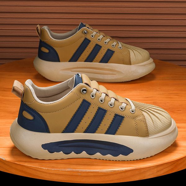 

2023 men women running shoes shell toe white green black brown mens trainers outdoor sneakers size 39-44 color40