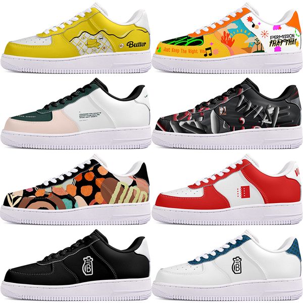 

DIY shoes winter beautiful lovely autumn mens Leisure shoes one for men women platform casual sneakers Classic cartoon graffiti trainers comfortable sports 85599