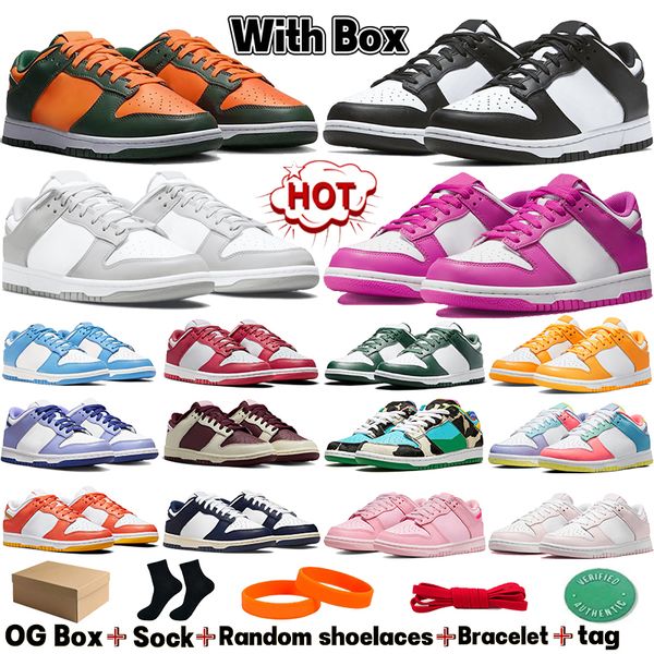 

casual shoes with box mens running shoes white black panda grey fog miami pink paisley active fuchsia designer sneakers unc vintage navy chu