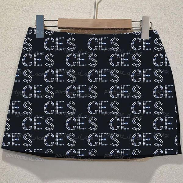 

rhinestone women dress black mini skirts trendy skirt with lining shorts