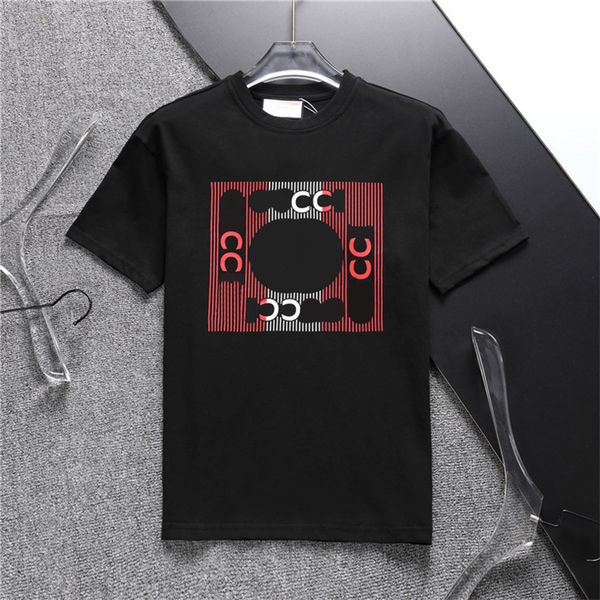 

men's t-shirts short sleeve round shirt summer casual man womens tees with letters print short sleeves top, White;black