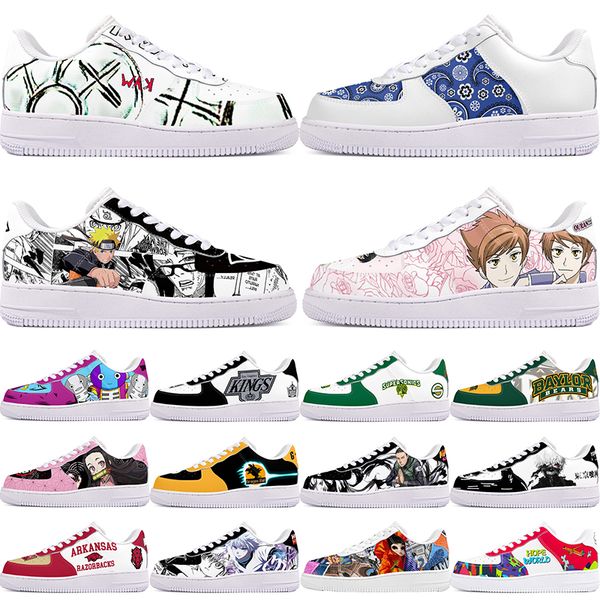 

DIY shoes winter clean fashion autumn mens Leisure shoes one for men women platform casual sneakers Classic cartoon graffiti trainers sports L210702-146