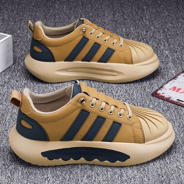 

2023 men women running shoes shell toe white green black brown mens trainers outdoor sneakers size 39-44 color52