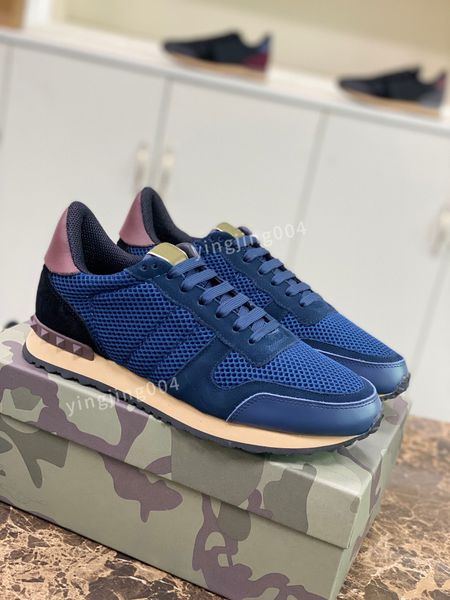 

designer men boots sneaker fashion casual shoes leather stripes shoe walking mens sports trainers sneakers, Black