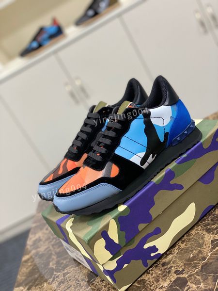 

2023 luxury fashion boots designer shoes real leather handmade multicolor gradient sneakers men shoe, Black