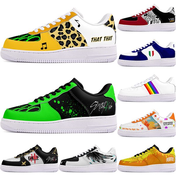 

DIY shoes winter comfortable autumn mens Leisure shoes one for men women platform casual sneakers Classic cartoon graffiti trainers comfortable sports 103399