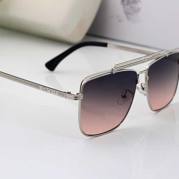 

new fanjia fashion large square metal rivet sunglasses personalized beauty head fashion sunglasses, White;black