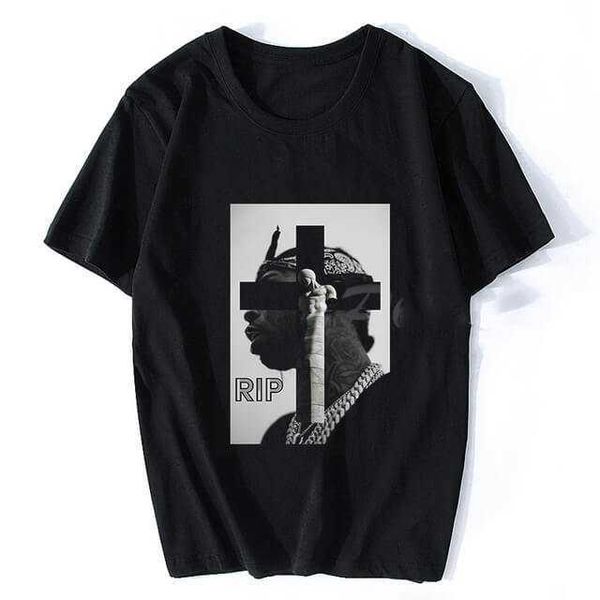 

vintage cool rapper men women t shirt oversized rip pop smoke casual o neck hip hop short sleeve t-shirt streetwear tshirt1ab7, White;black
