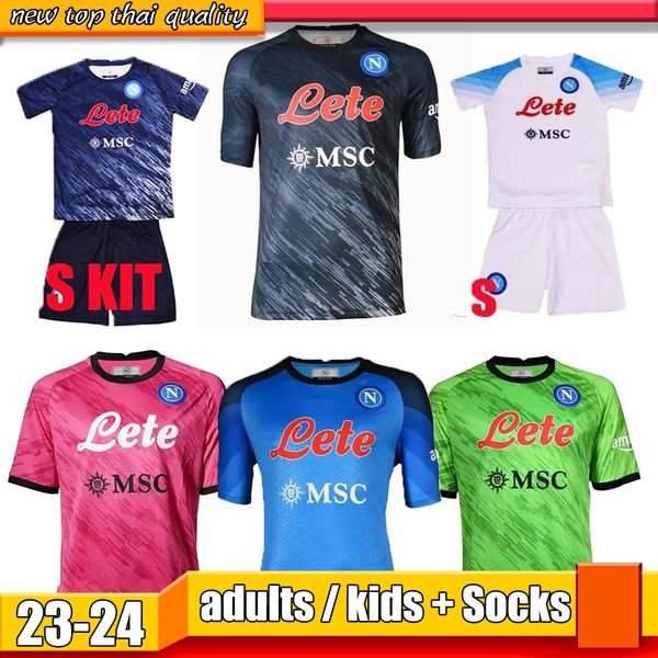 

22 23 napoli maradona soccer jerseys special red anguissa koulibaly 2022 2023 maglia naples football shirt zielinski insigne osimhen fabian, Black;yellow