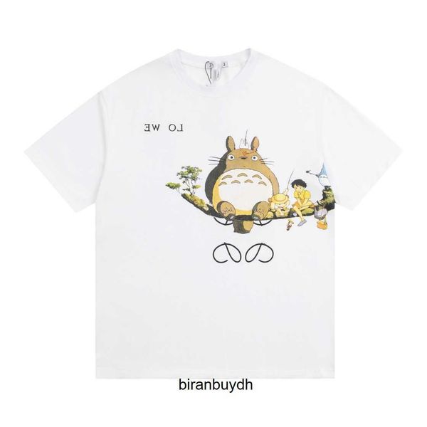 

men's t-shirts high edition luxury fashion luo family co branded anime character tmall digital spray printed and women's loose sho, White;black