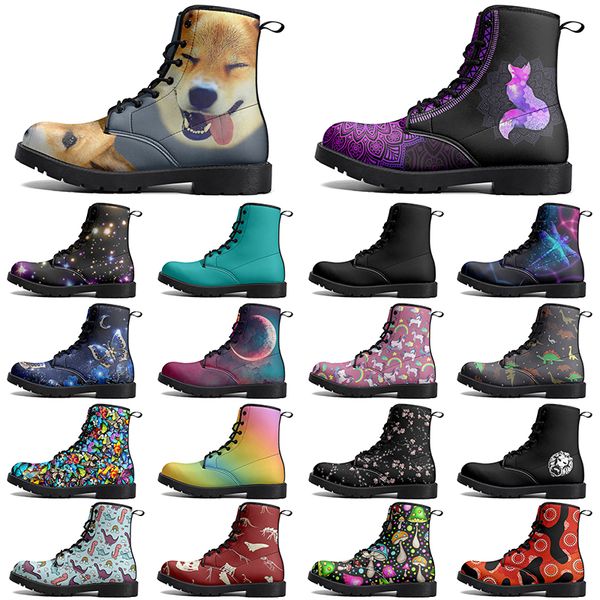 

DIY Classic Martin Boots Non-slip autumn winter man women hight cut Versatile fashion warm Elevated Casual Customized Boots 68511