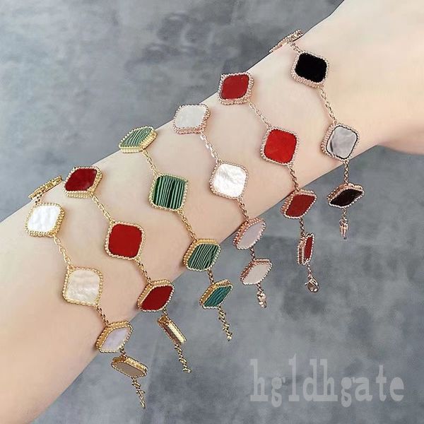 

female bracelet designer for women love braceletes link chains silver plated jewelry men gold color clovers bracelets men elegance metal jew, Golden;silver