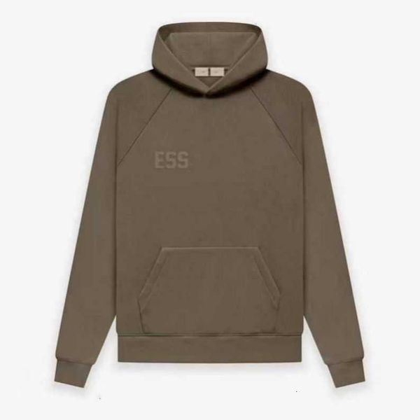 

essentail add fluff warm hooded hoodies mens womens fashion streetwear pullover sweatshirts loose hoodies lovers clothing ess essentail hoo, Black
