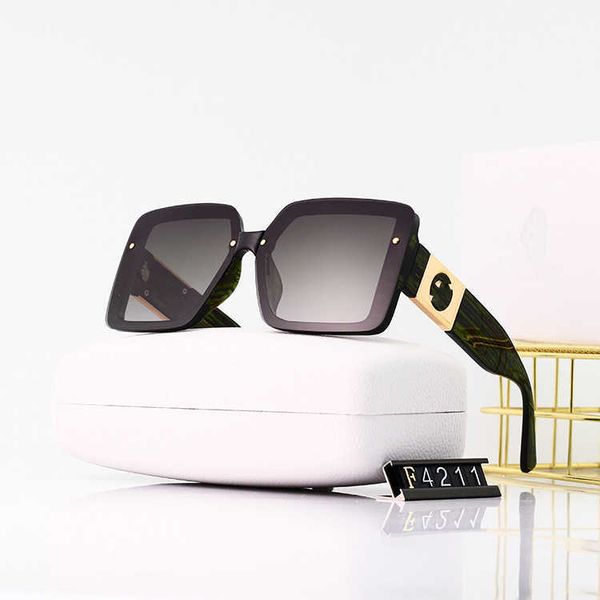 

sunglasses 2022 new square head sunglasses women fashion wear glasses, White;black