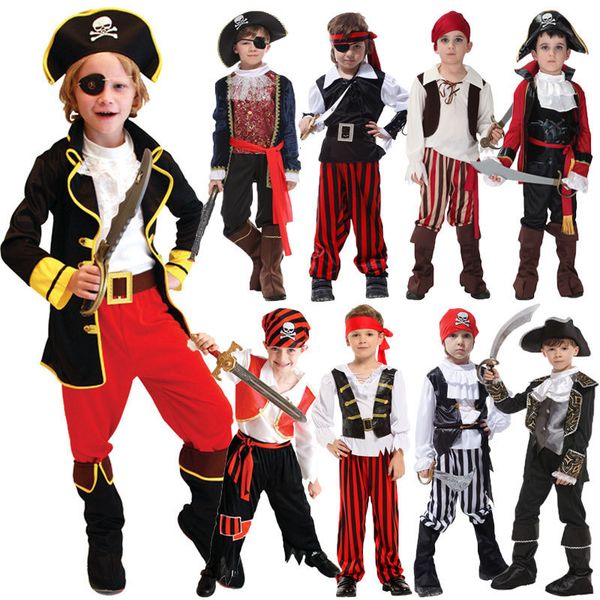 

cosplay umorden halloween costumes for boy boys kids children pirate costume fantasia infantil cosplay clothing 230331, Blue