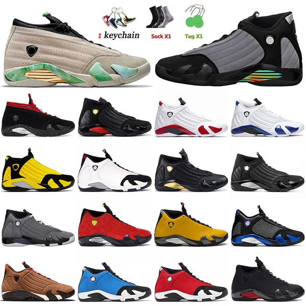 

authentic 2023 jumpman 14 basketball shoes 14s og sneakers fortune particle grey red lipstick hyper royal candy cane black toe light graphit