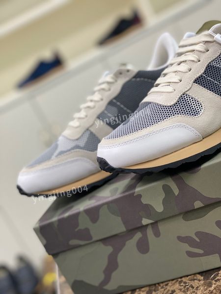 

2023 luxury designer mens boots sneaker fashion casual shoes leather stripes shoe walking mens sports trainers sneakers, Black