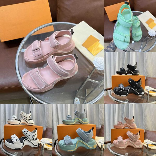 

luxury brand archlight flat famous sandals casual shoes basketball shoes luxury new lace casual shoes neutral bow rubber platform color bloc, Black