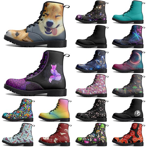 

DIY Classic Martin Boots Non-slip autumn winter man women trend Versatile warm Elevated Casual Customized Boots 67201