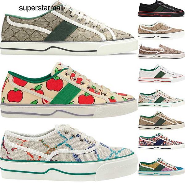 

tennis 1977 designer shoes for men women plate-forme black leather low canvas denim sneaker fashion luxury ebony floral apple print flat cas
