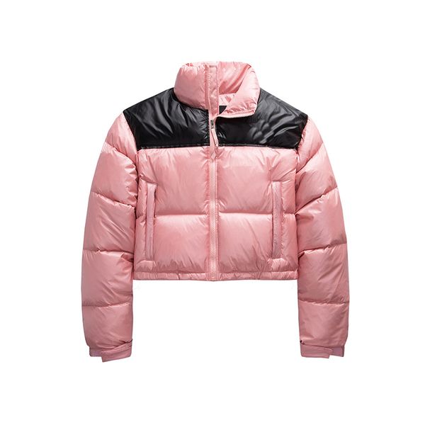 

Winter jacket puffer jacket women designer puffer jacket couple short loose style with embroidery thickening warm street fashion color contrast elements