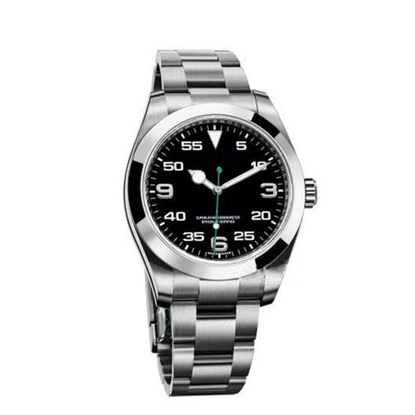

luxury men's air king watches edition new full condition black dial 40mm 126900 switzerland stainless steel316 steel bran water resista, Slivery;brown