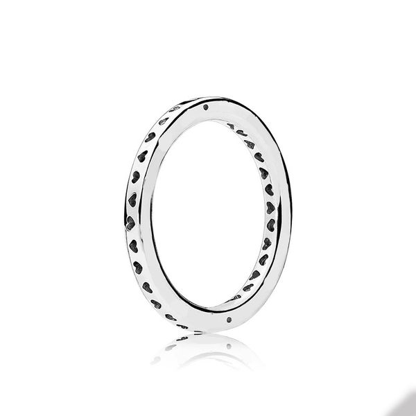 

925 sterling silver hearts ring for pandora fashion wedding party rings for women men girlfriend gift rose gold designer couple's ring, Slivery;golden