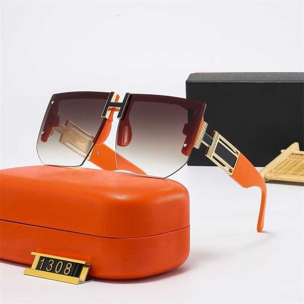

designer sunglasses h family fashion large frame sunglasses men and women couple sun driving thin street shooting the trend of versatile, White;black